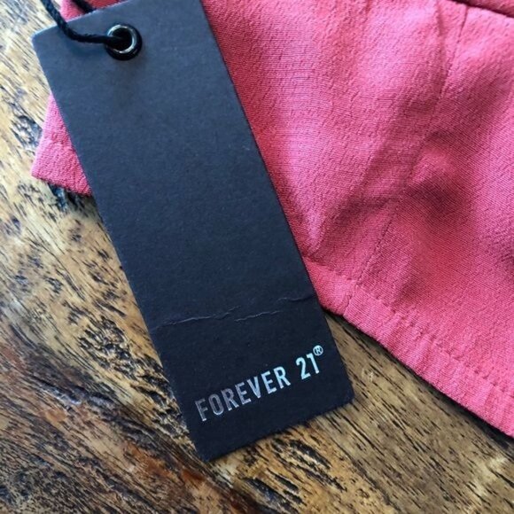 Forever 21 Salsa Melon Pink Bralette Top Sz.L - Picture 3 of 10